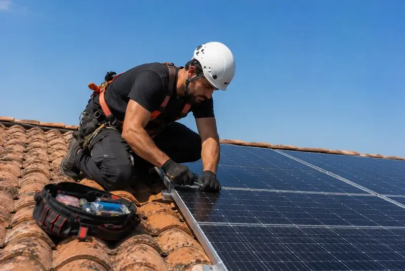 Maintenance et monitoring de panneaux solaires à Clussais-la-Pommeraie